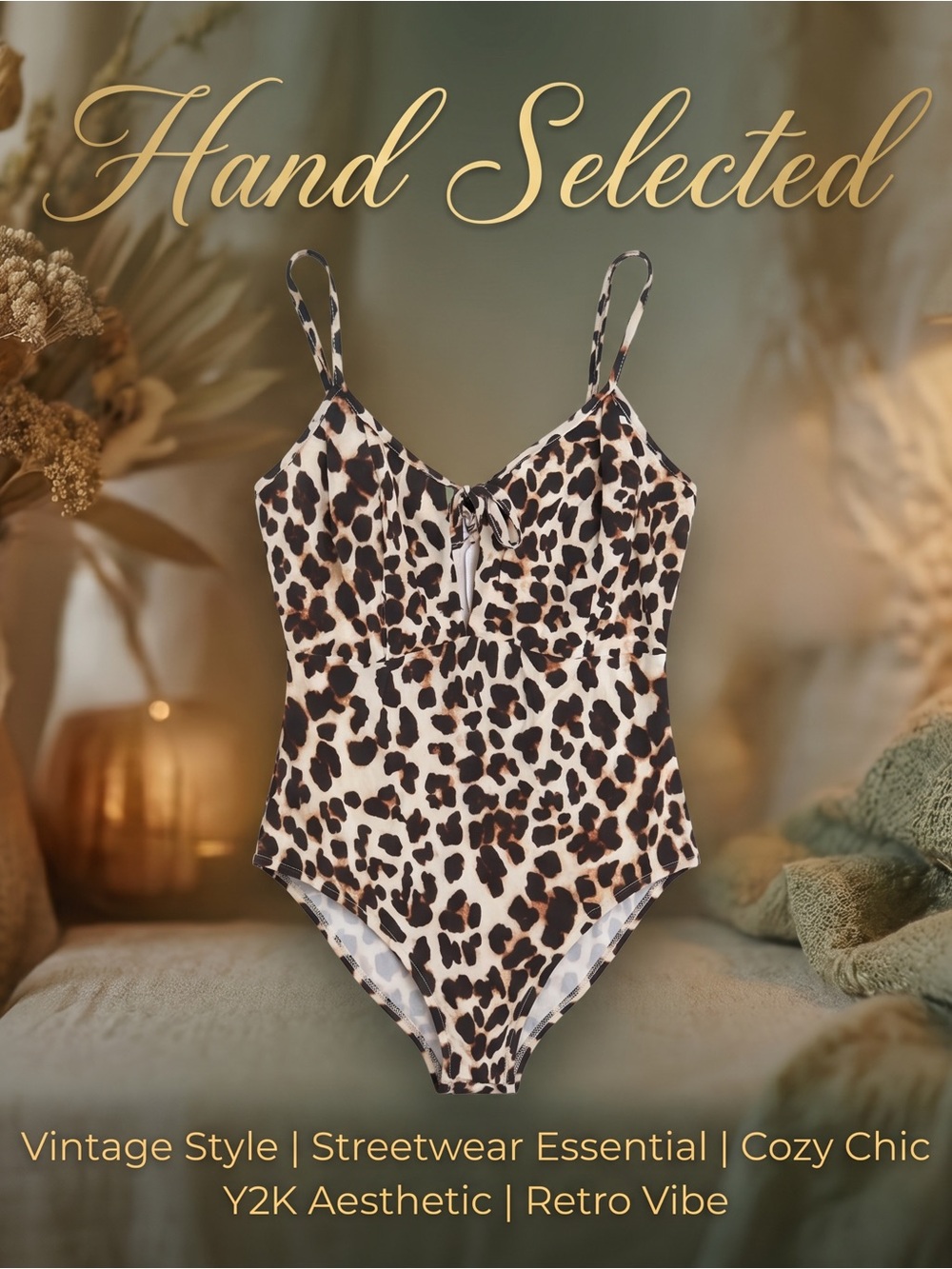For Love and Lemons Leopard Print Bodysuit Tie Front Mob Wife Coquette S